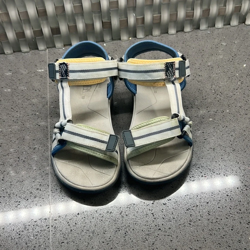 Zara technical sandals size 33 euro (2.5) in usa